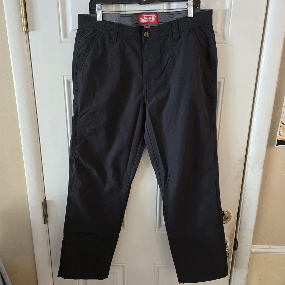 Coleman Men Utility Pants 34x30 Dark Gray Stretch Ripstop Work Hiking NWT Hybrid